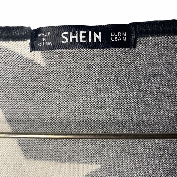 Shein Star Print Heather Knit Pullover - Picture 4 of 9